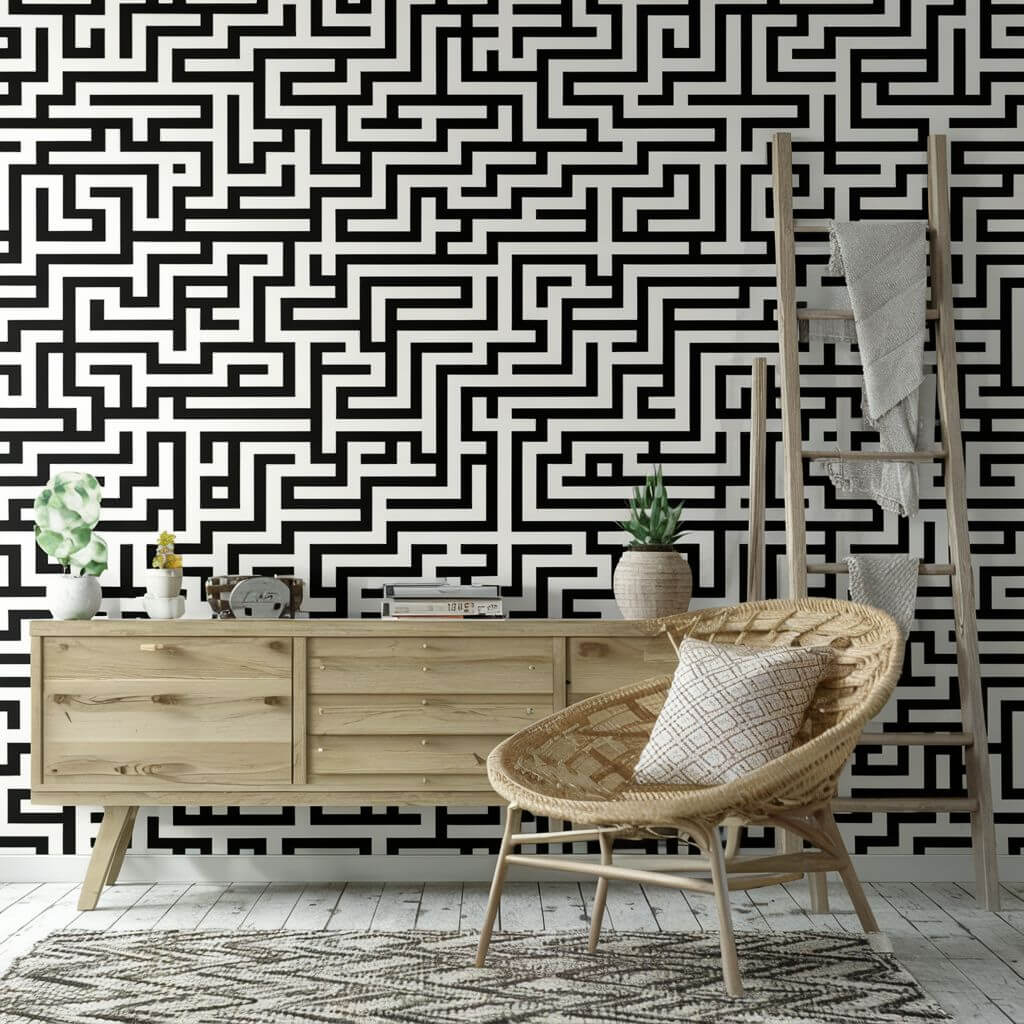 Geometric Maze Wallpaper